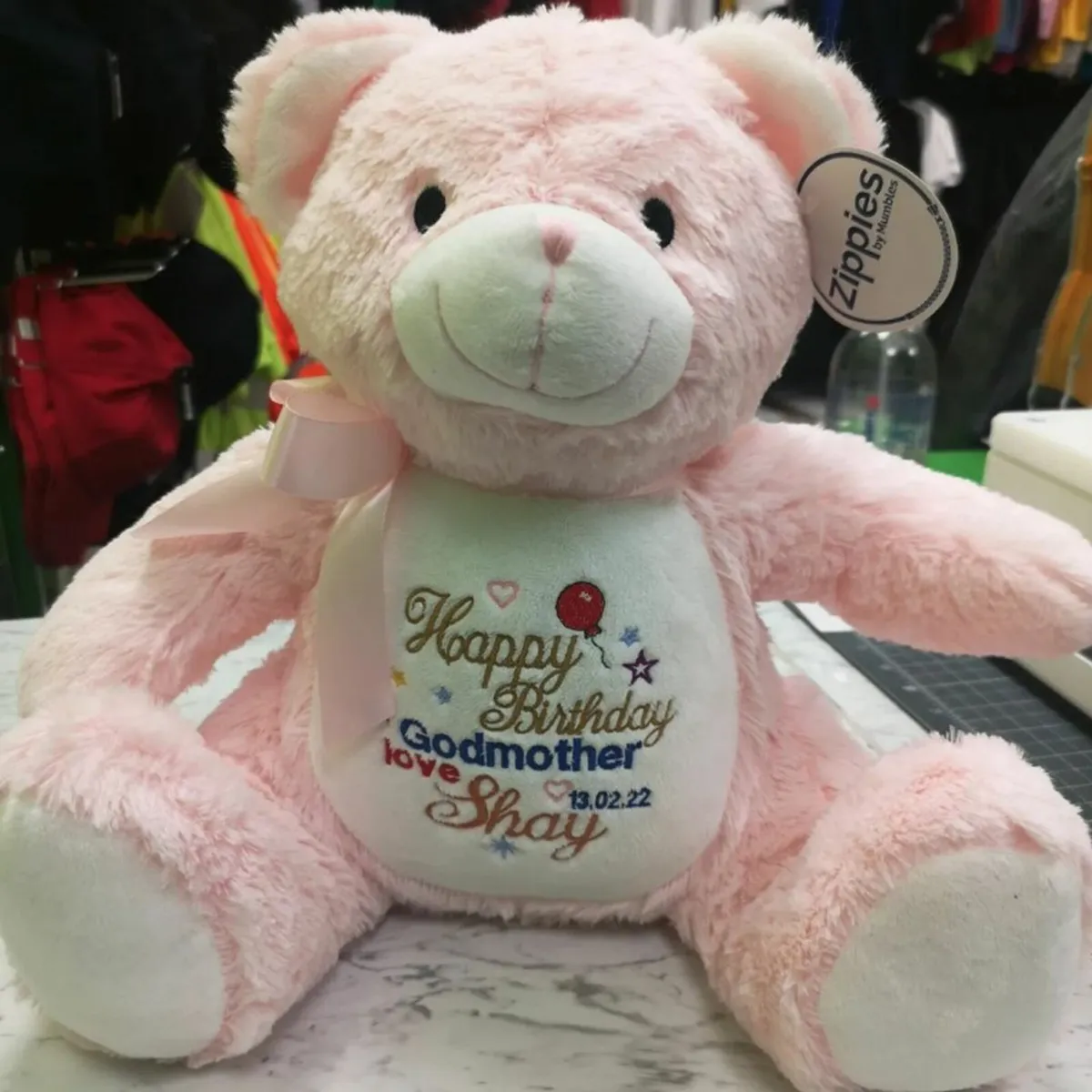 Personalised Teddy Gift Welcome New Baby Girl Boy - Image 4