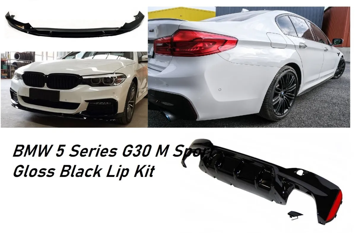 BMW G30 5 Series M Performance Gloss Lip Kit - Image 1