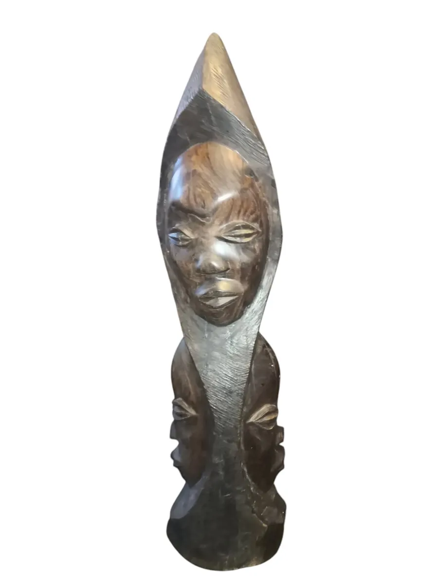 Rare large hand carved Ebony statue - Image 1
