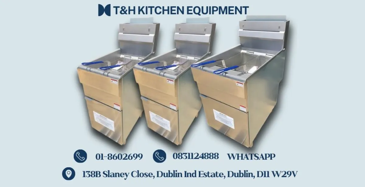 FIVE / FOUR / THREE BURNER GAS FRYERS ALL IN STOCK - Image 1
