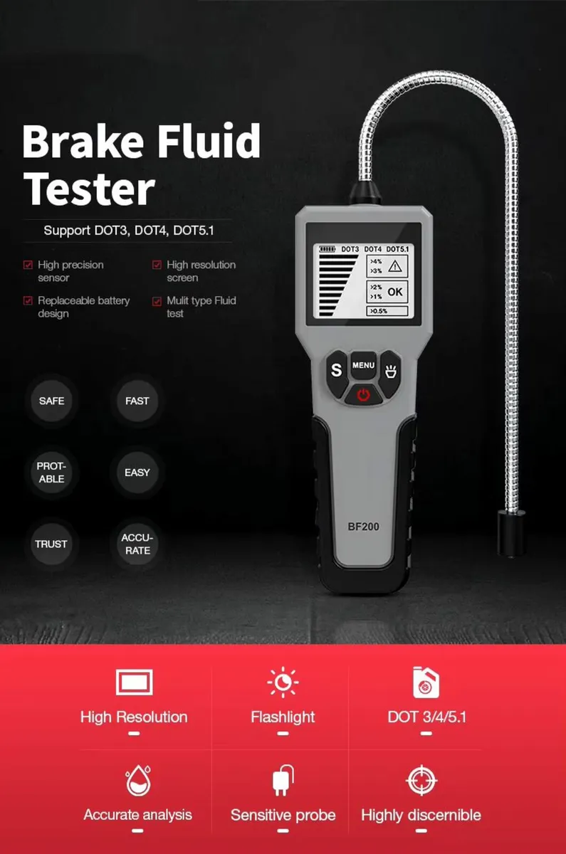 Car OBD2 Scanner,Brake fluid and battery tester - Image 3