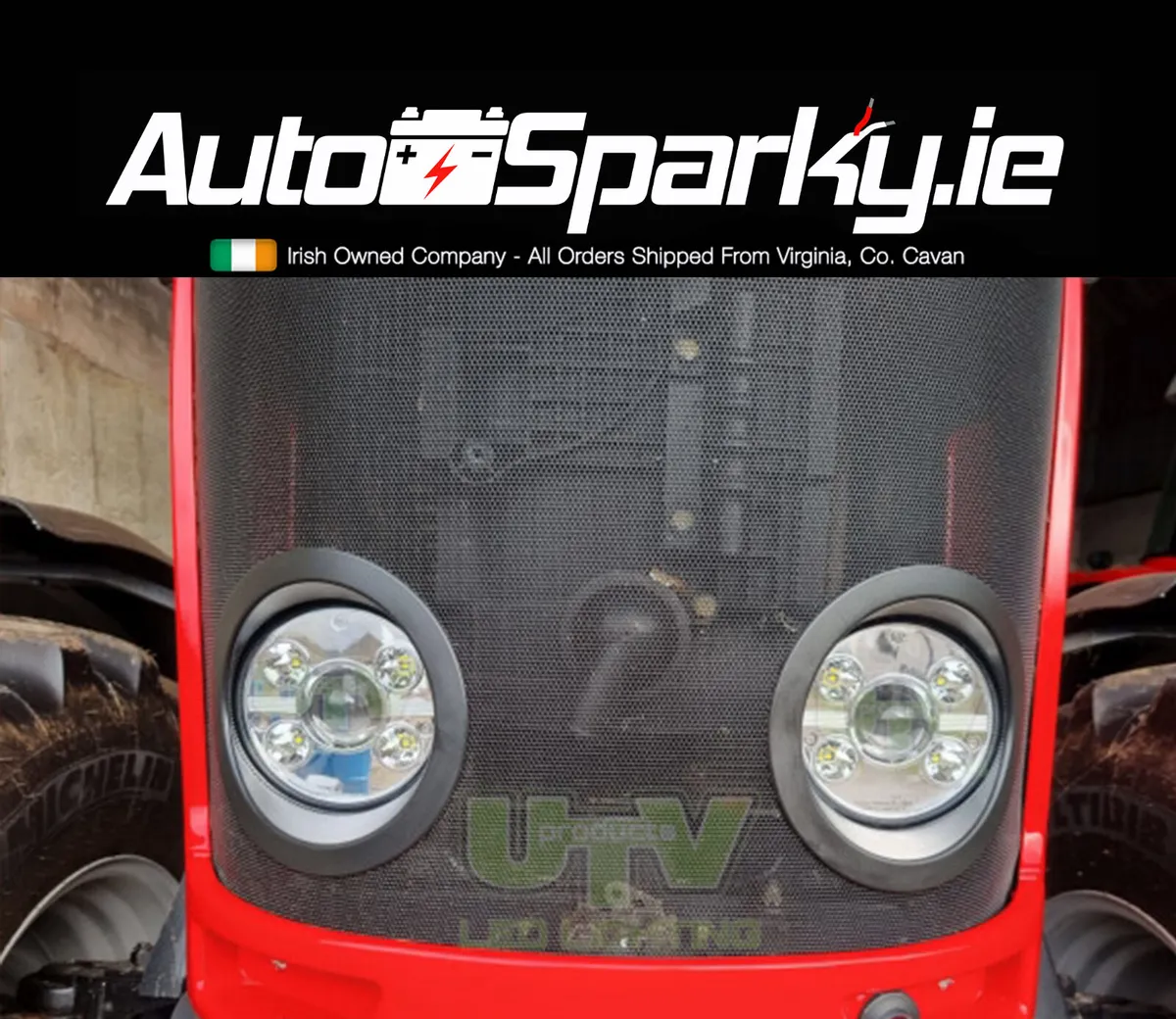 Massey Ferguson LED Headlights - Road Legal