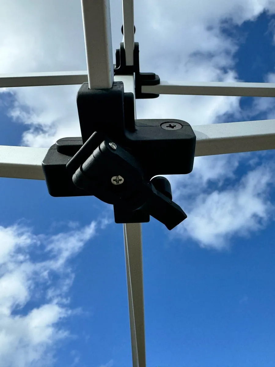 *PROMO*3x3m ALU40HEX popUp Gazebo GREY - Image 4