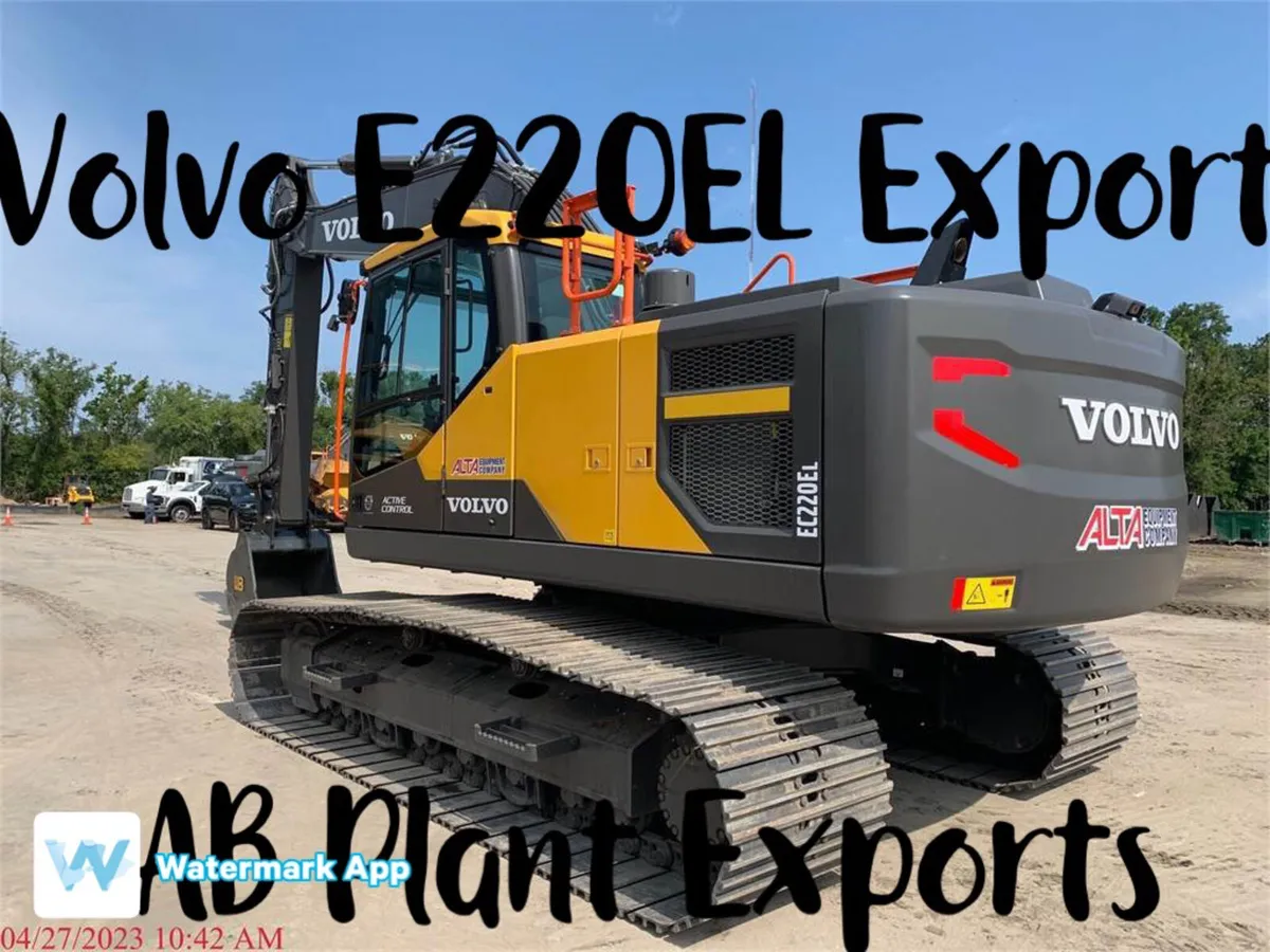 Volvo E220 el with low hours exports