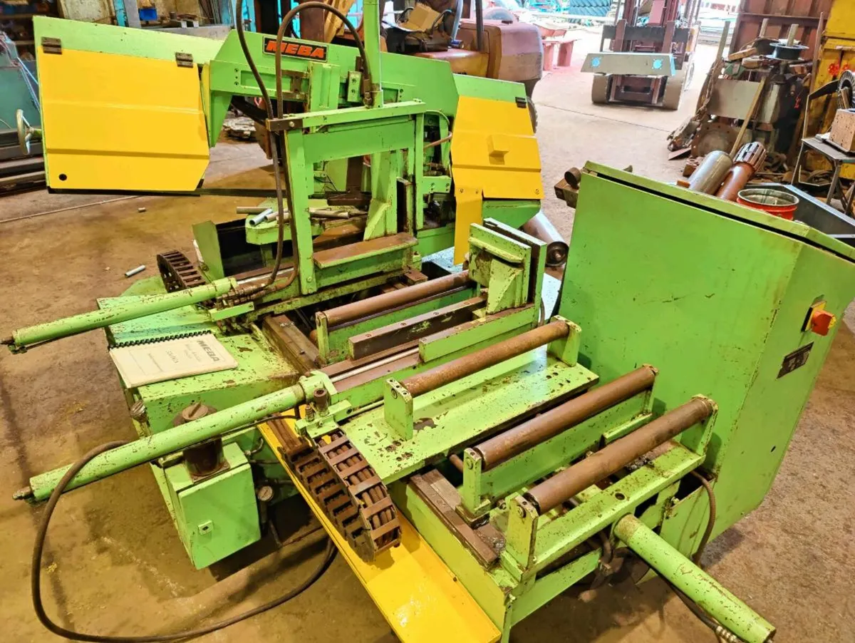 Meba fully automatic double mitre bandsaw - Image 1