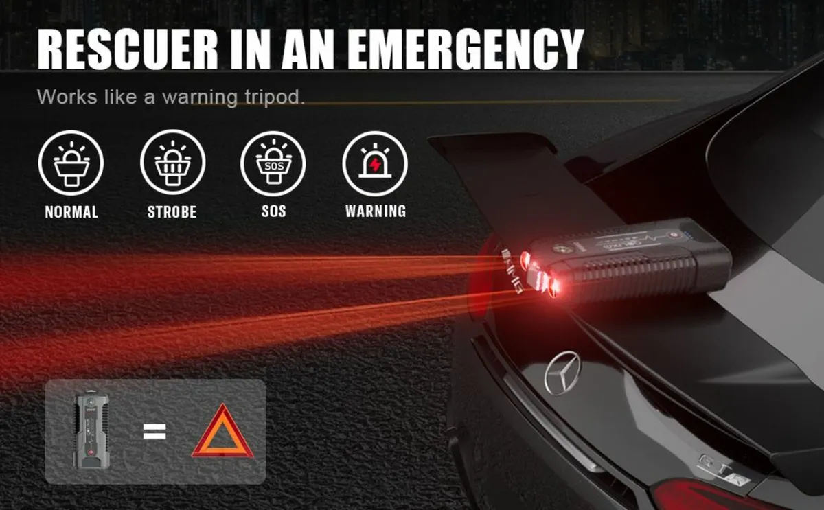 Dl100 Jump Starter, 2000A 18000mAh Battery Starter - Image 3