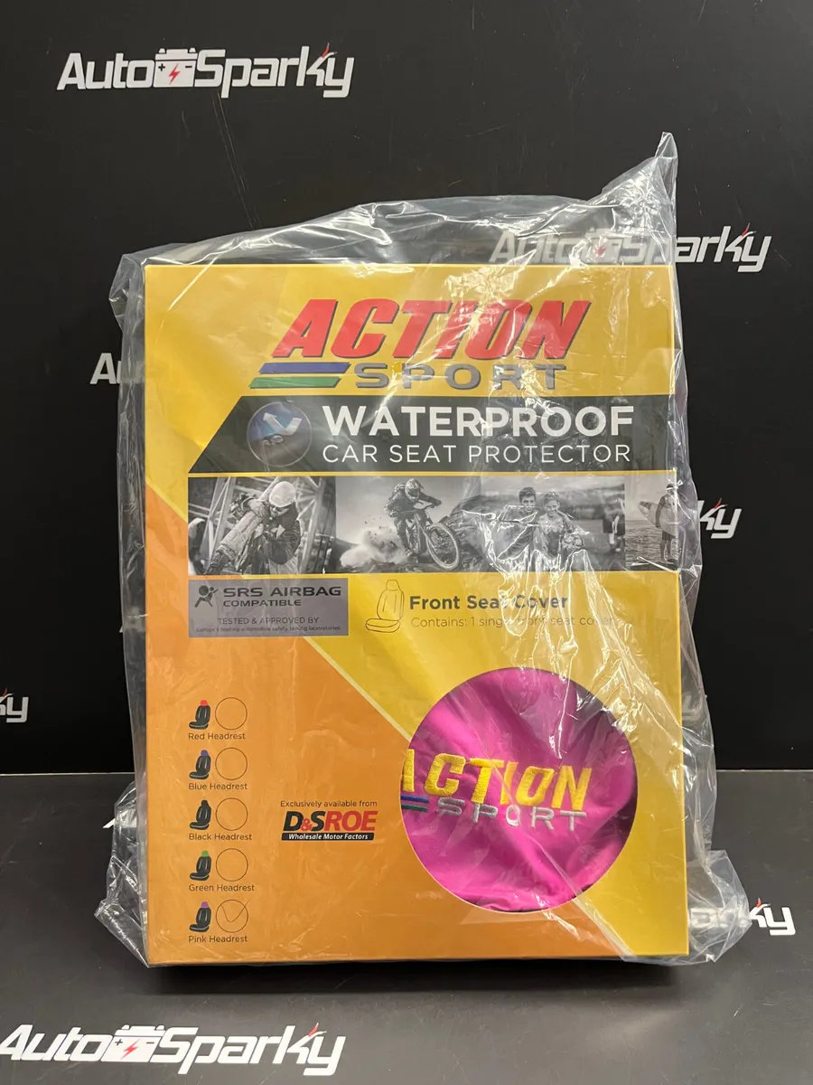 Twin Pack Action Sport Seat Covers !! Pink Green!! - Image 1