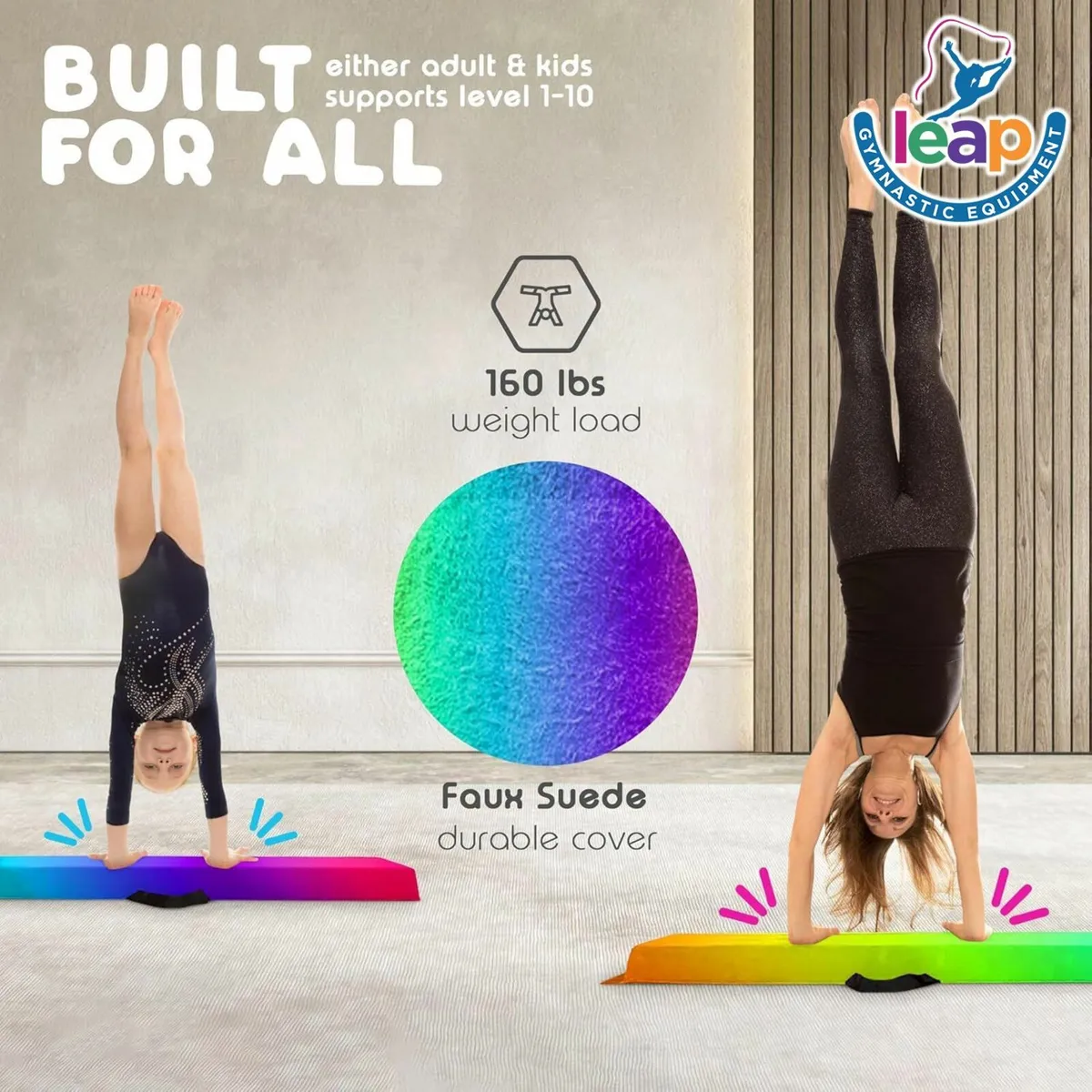 Gymnastic Bar Kit with Mats and balance beam Set - Image 2