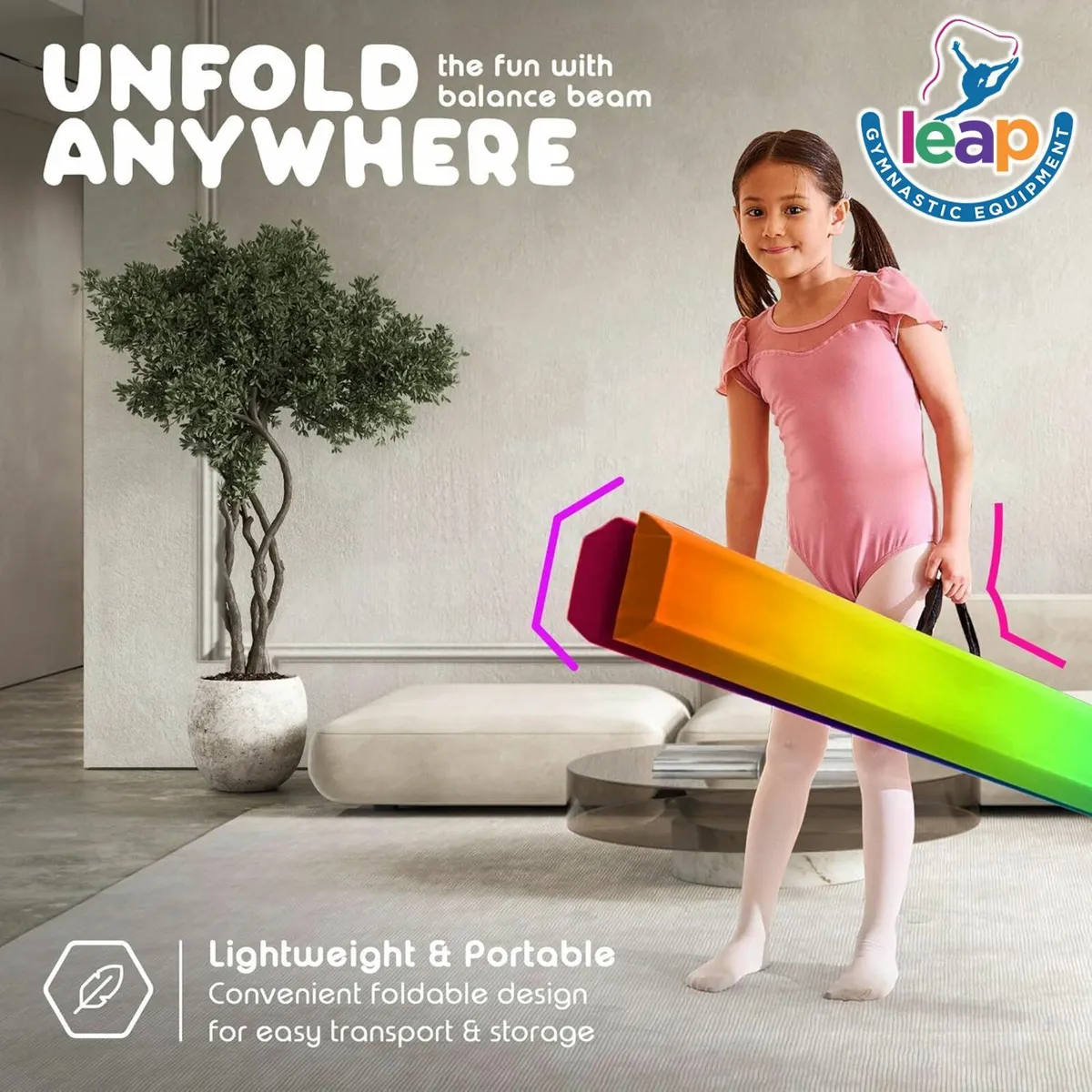 Gymnastic Bar Kit with Mats and balance beam Set - Image 4