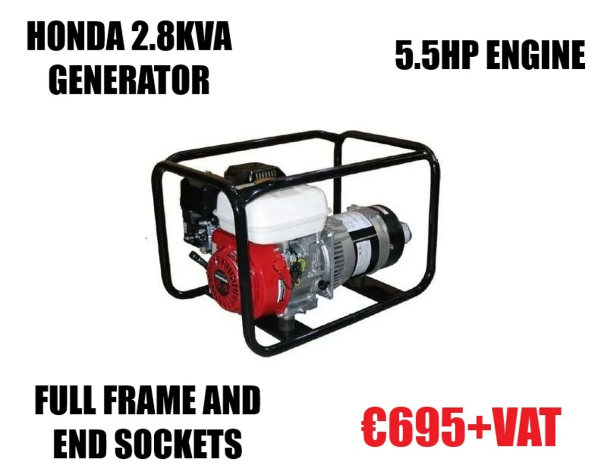Honda and Yanmar Generator at Toolman.ie - Image 3