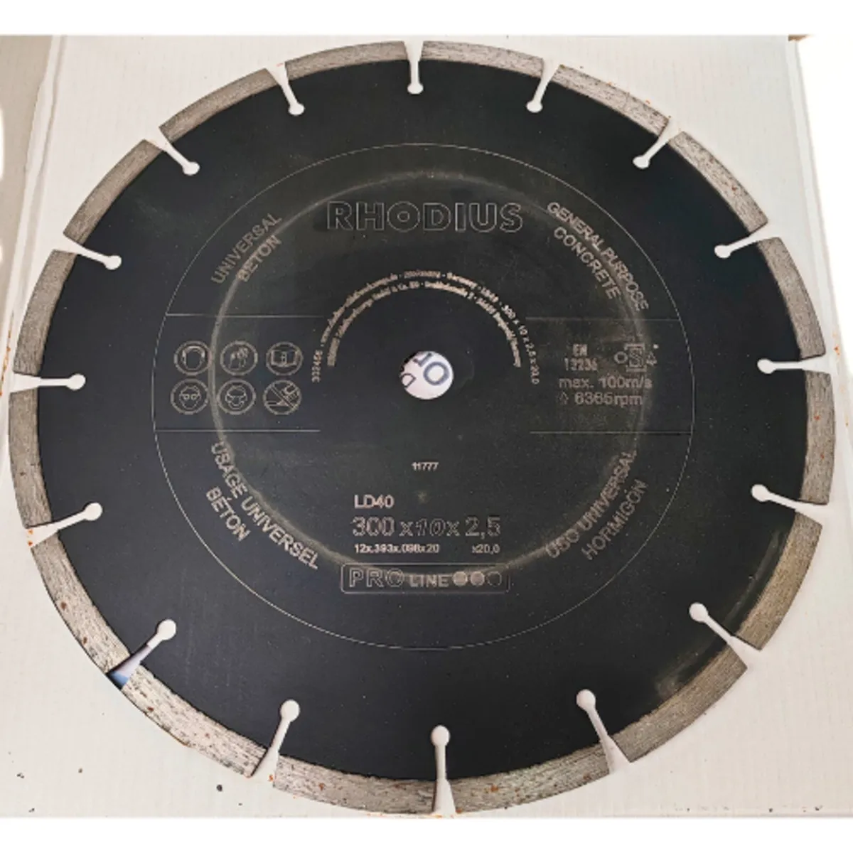 Rhodius 12" Diamond Stone Cutting Disc - Clearance