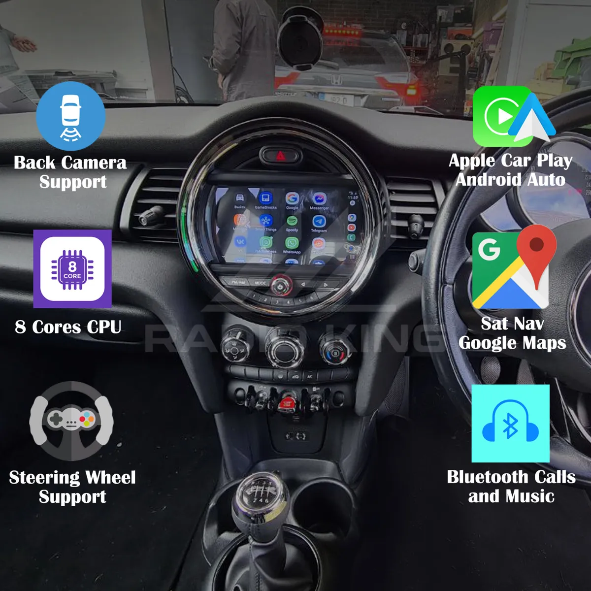 PREMIUM CARPLAY MINI COOPER ANDROID AUTO RADIO - Image 1