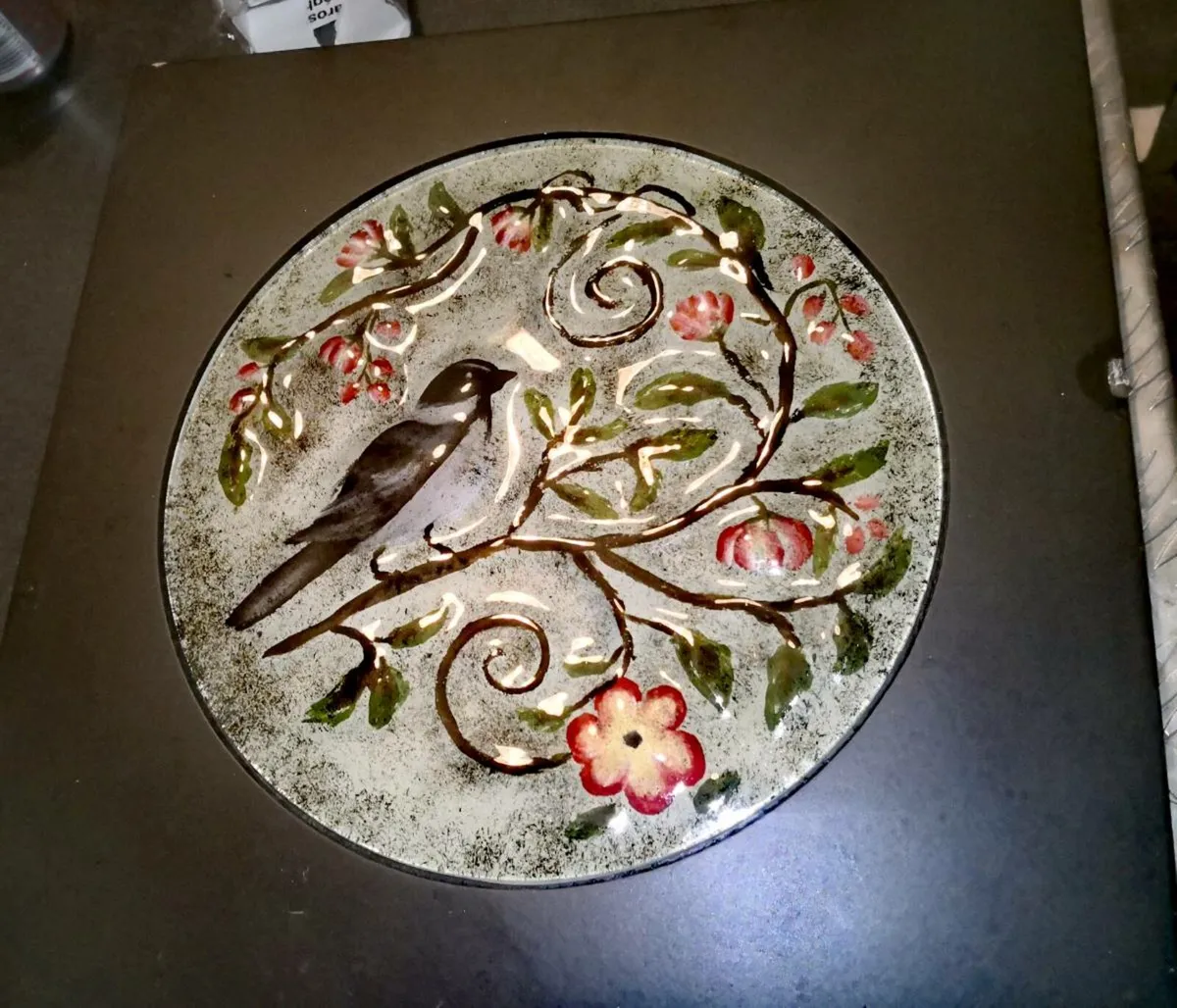 Ashford collection enamel bird picture - Image 1