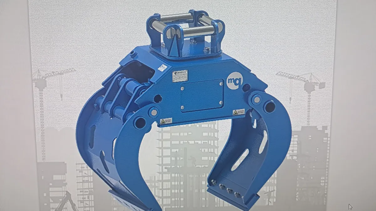 Selector grab for mini excavator