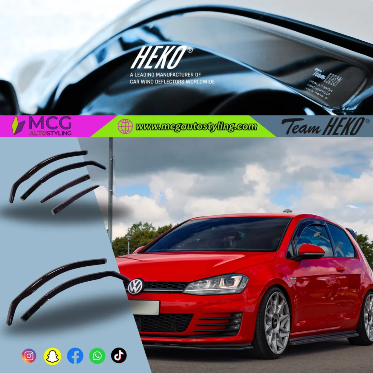 Team Heko Window Visors - Ireland's Largest Stock! - Image 3