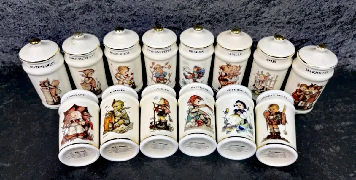 Collection of 14 Hummel spice jars - Image 2