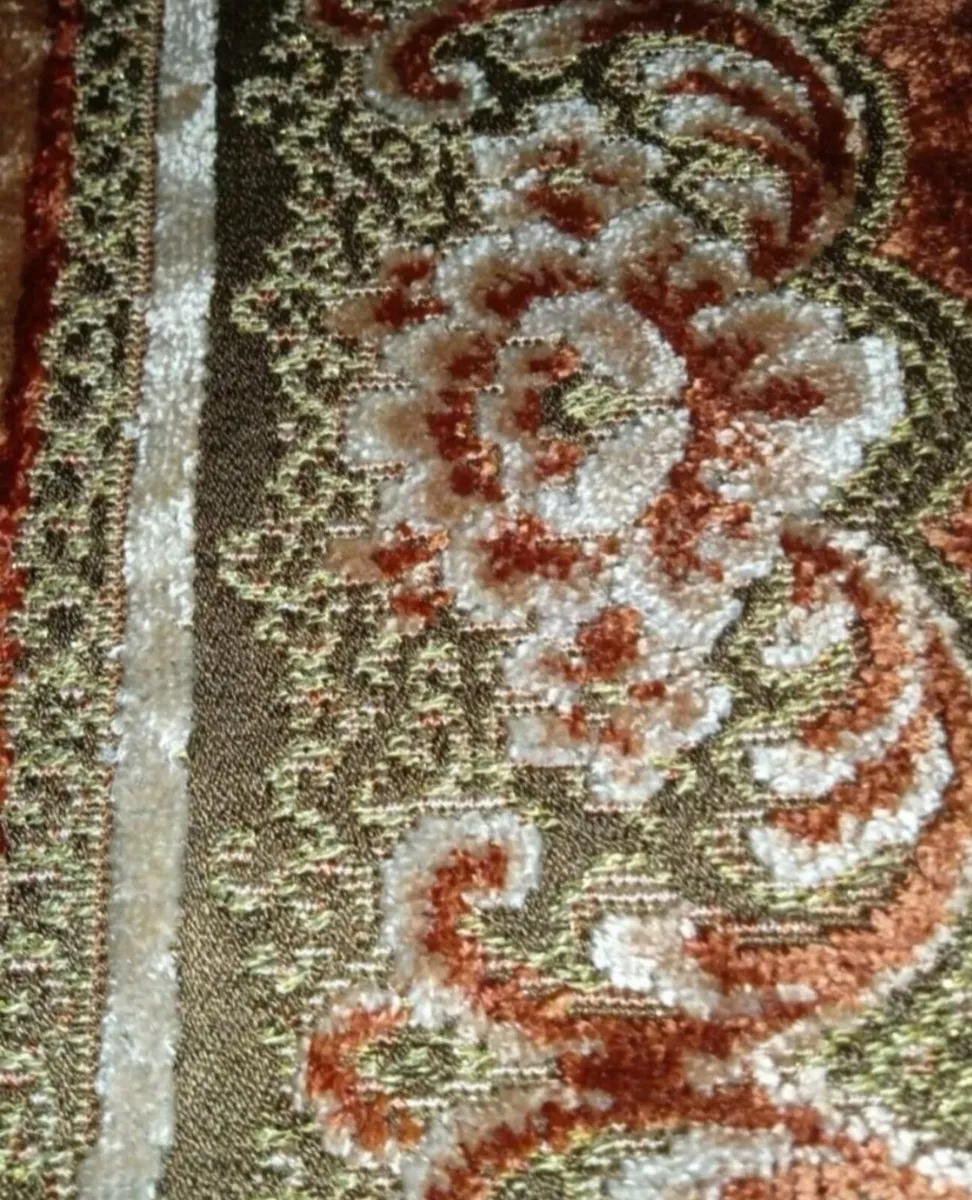 Antique brocade tablecloth - Image 3
