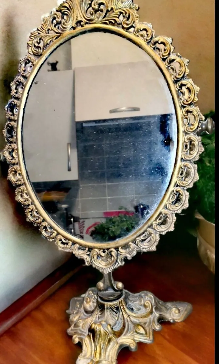 Antique standing mirror