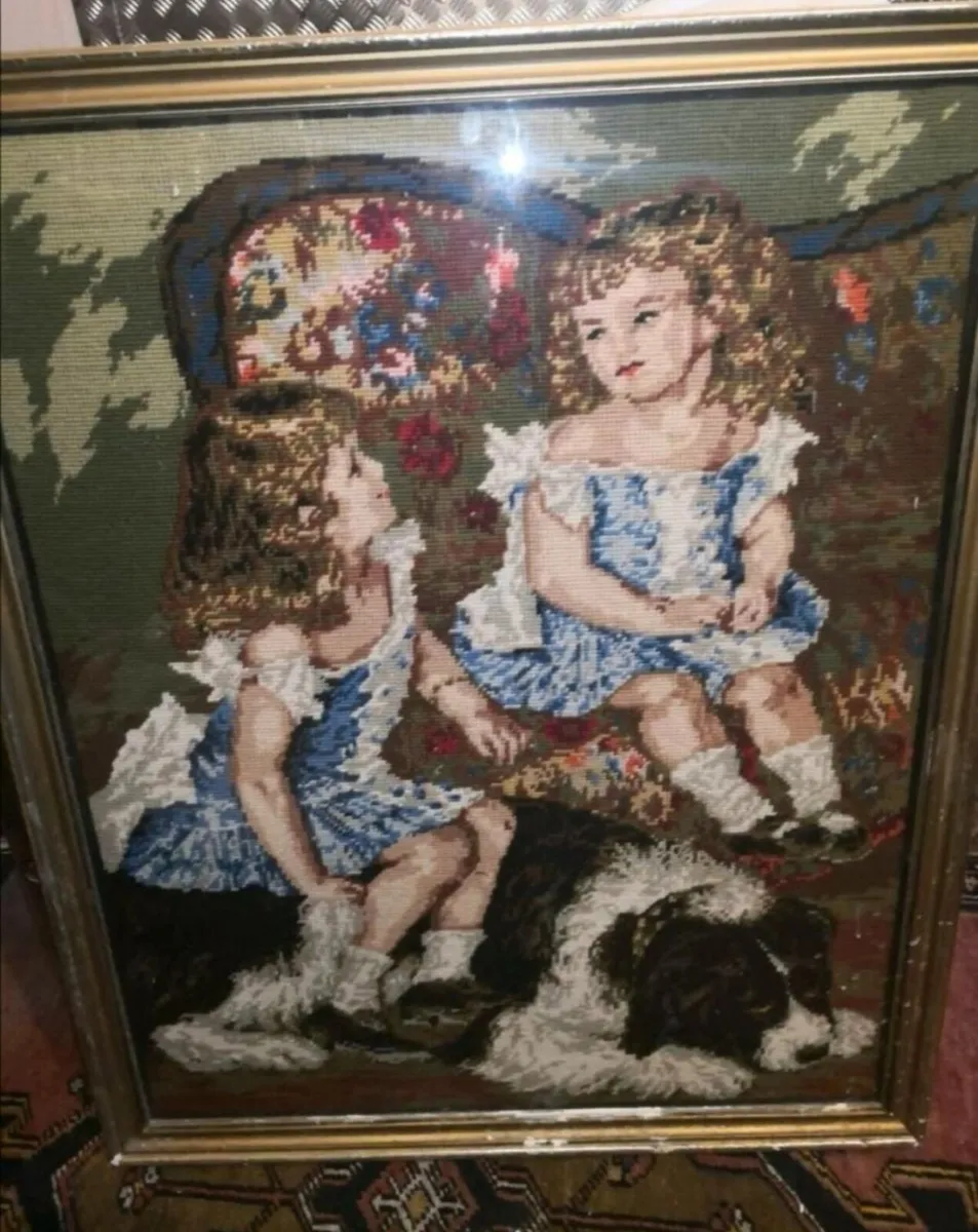 Large beautiful antique tapestry - Image 1