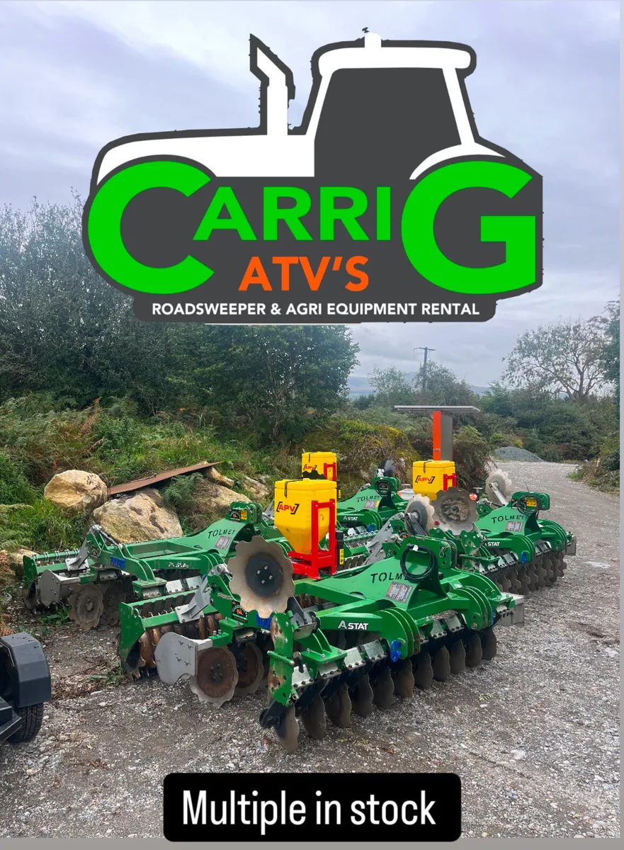 FOR HIRE - Disc Harrows with Seeders - Image 1