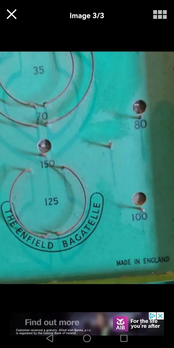 Antique metal pinball - Image 3