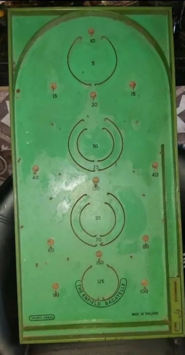 Antique metal pinball - Image 1