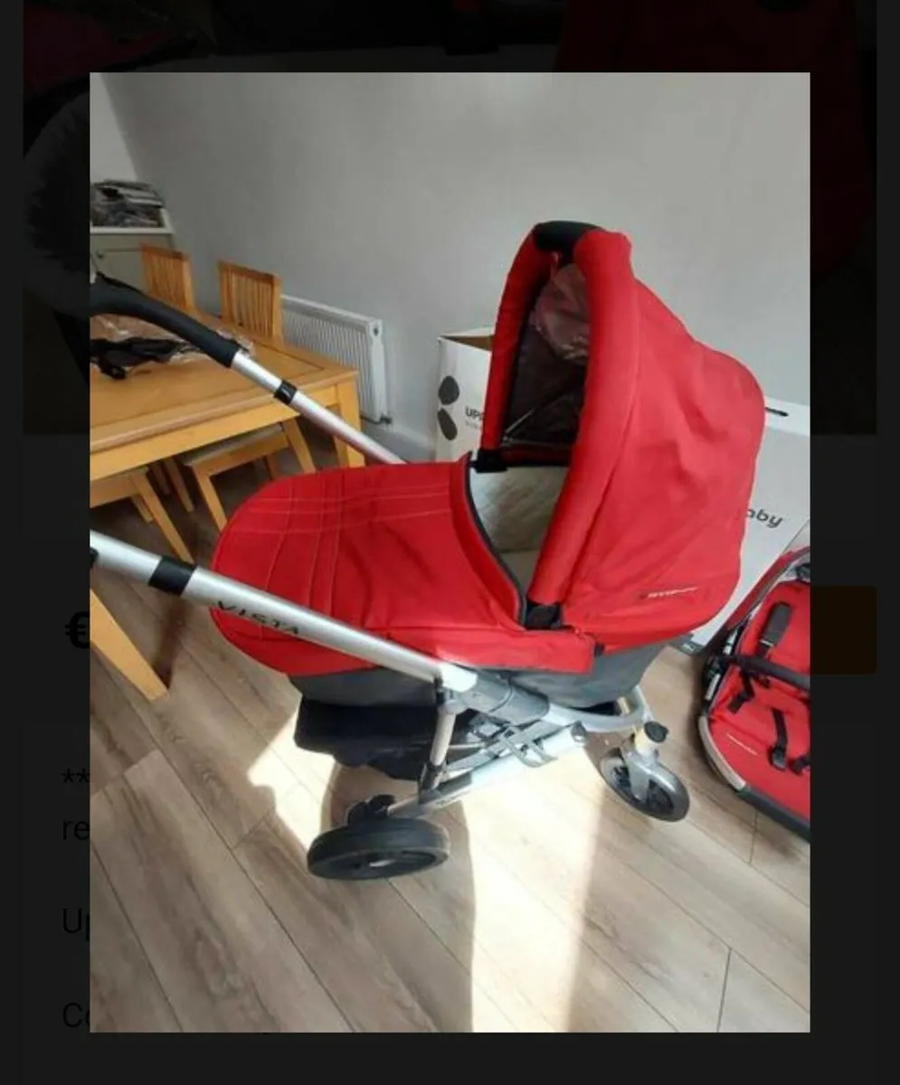 Uppababy Vista Bassinet and Buggy set - Image 4