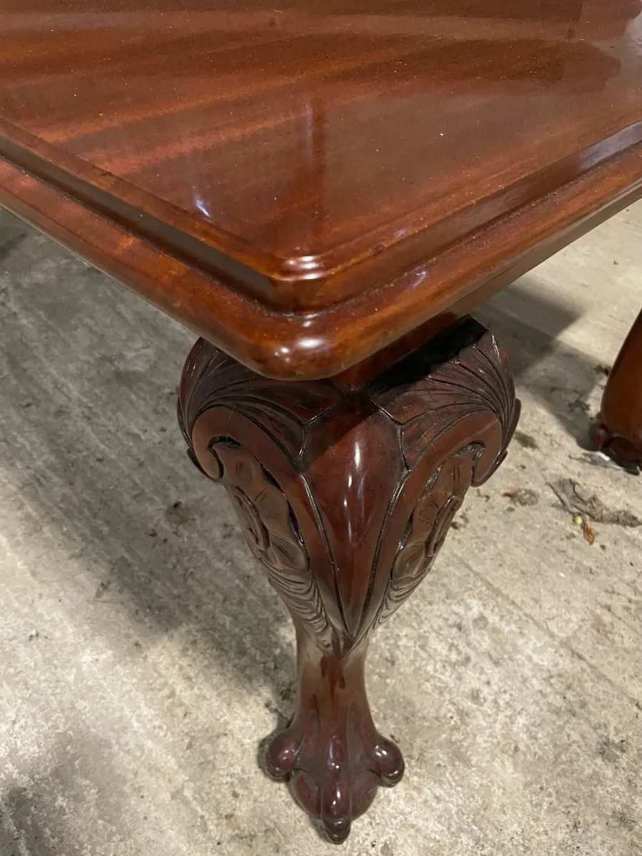 Antique Dining table and chairs - Image 2