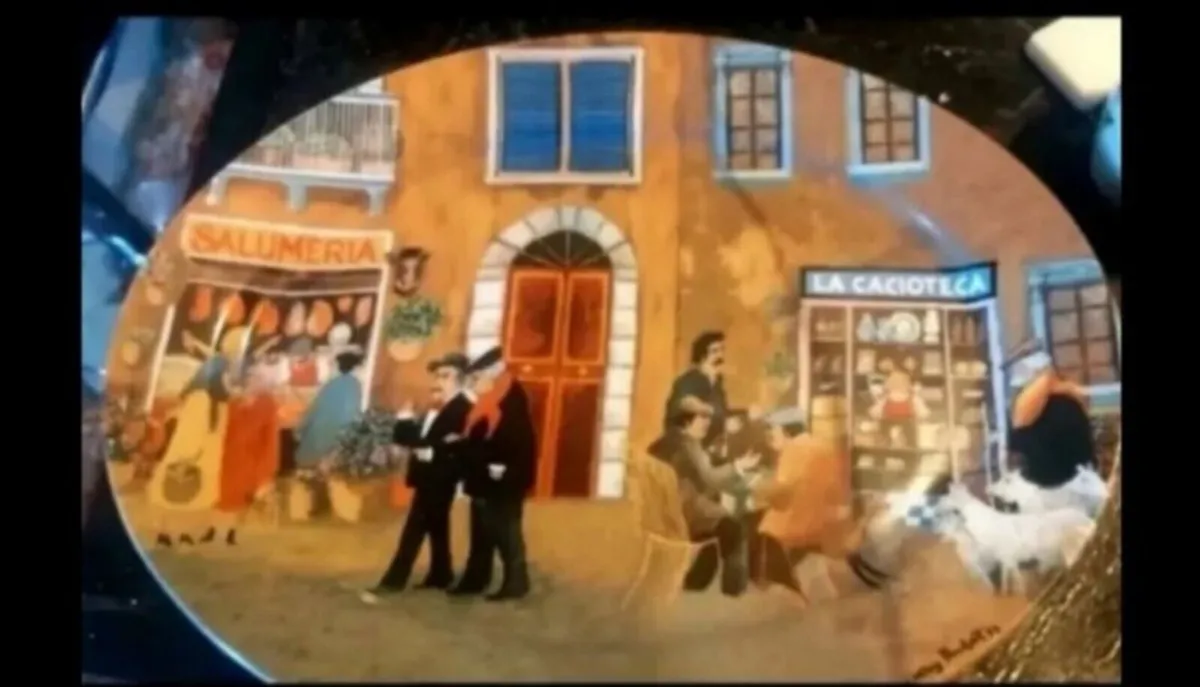 Signed Guy Buffet art platter 16" - Image 1