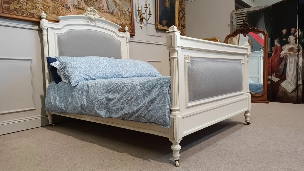 Shabby chic bed Louis XVI 1850 - Image 1