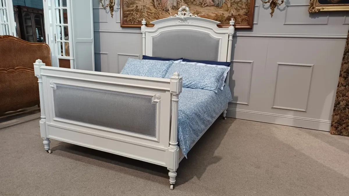 Shabby chic bed Louis XVI 1850 - Image 2