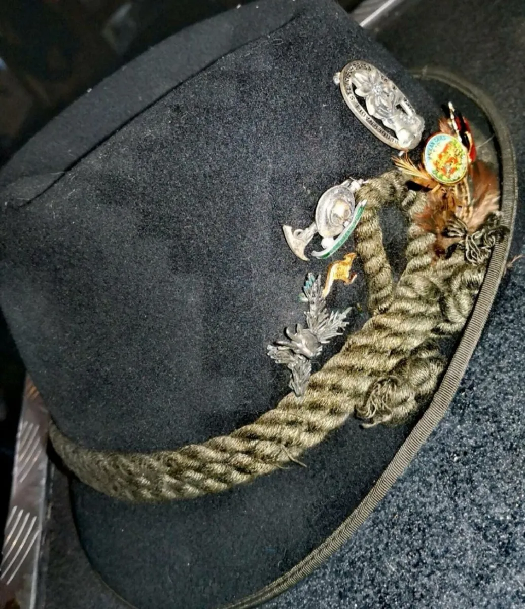 Real hunters hat with pins Austria - Image 1