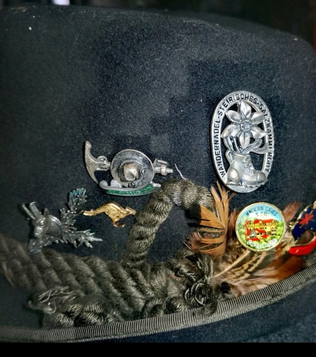 Real hunters hat with pins Austria - Image 3