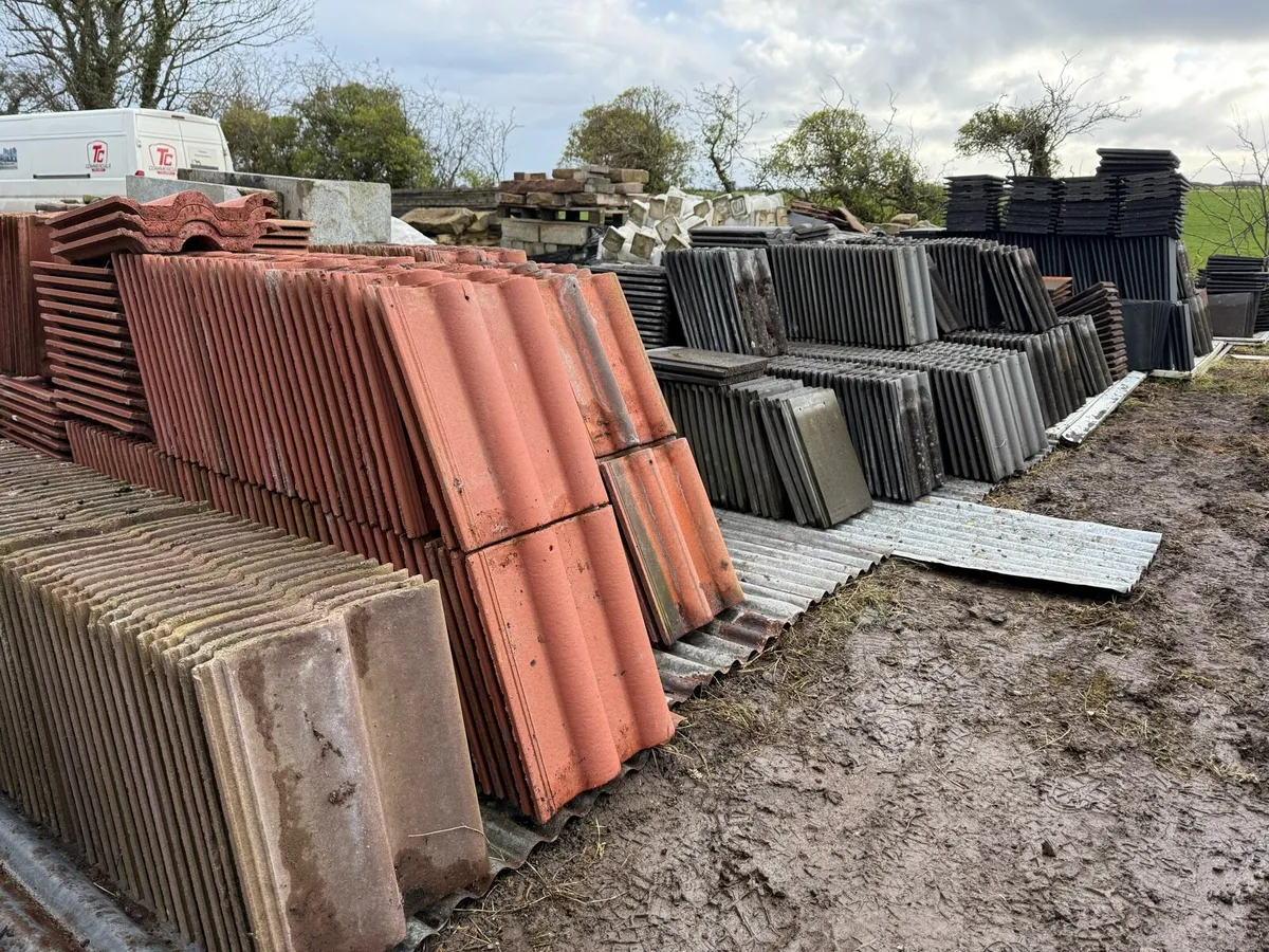 Reclaimed concrete roofing tiles - Image 1