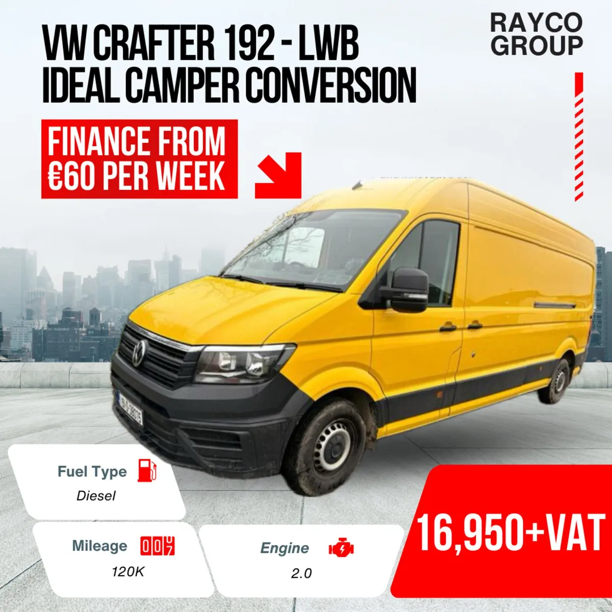 🚐 2019 VW Crafter – Ideal for Work or Camper Conv