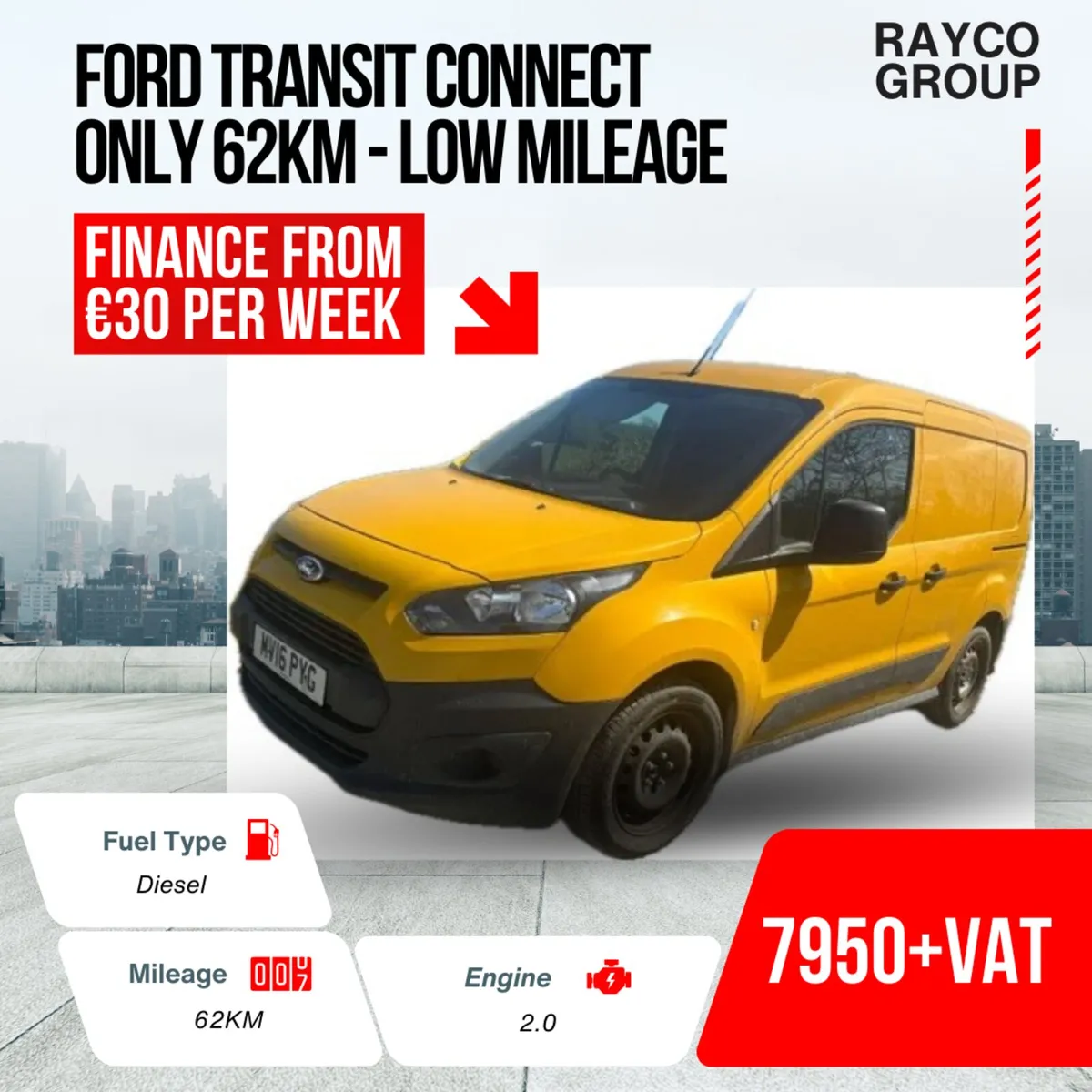 🚐 2016 Ford Transit Connect – 62K Miles | Finance - Image 1