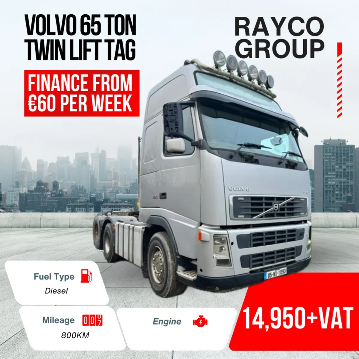 🔥 Volvo Twin Lift Tag FH460 - Image 1