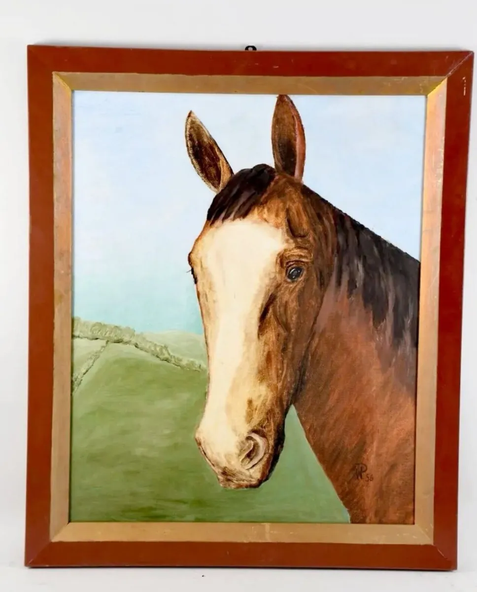 Lovely oil painting of a horse 1956