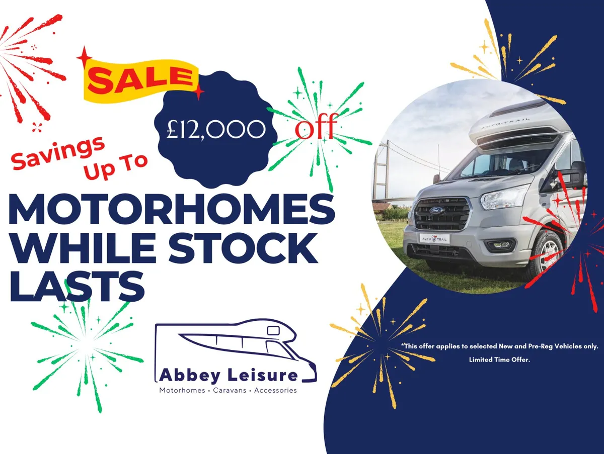 Motorhome Savings up to £10,08 prices from £59995! - Image 1