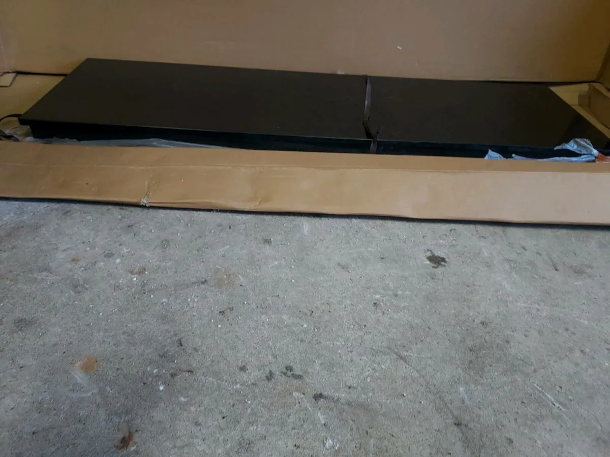 New Granite black hearth 5ft - Image 1