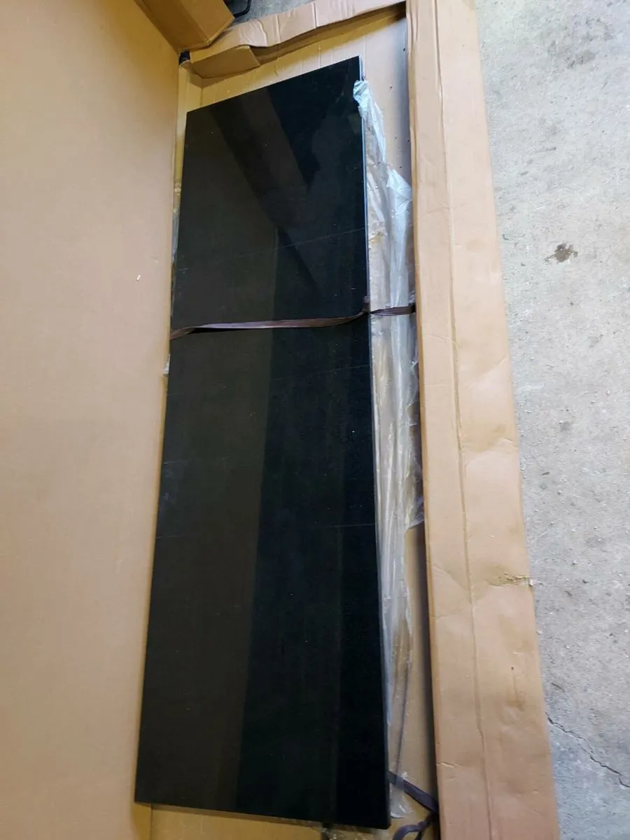 New Granite black hearth 5ft - Image 2