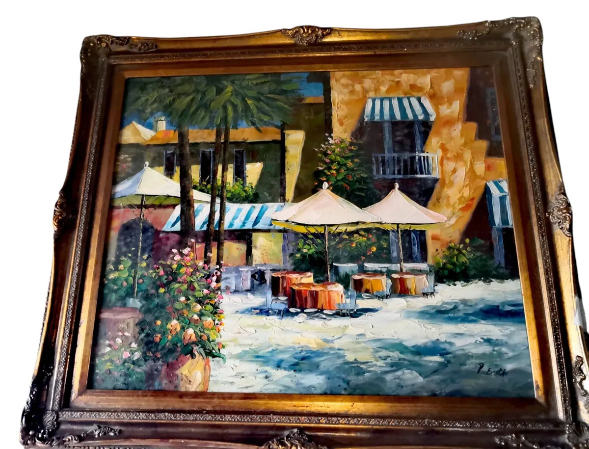 Large oil painting on canvas - Image 1