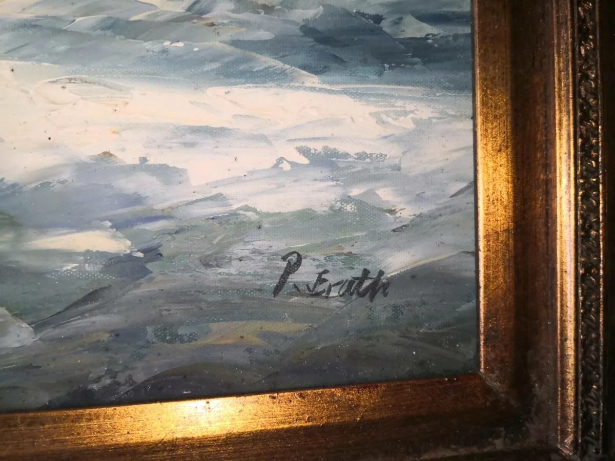 Large oil painting on canvas - Image 4