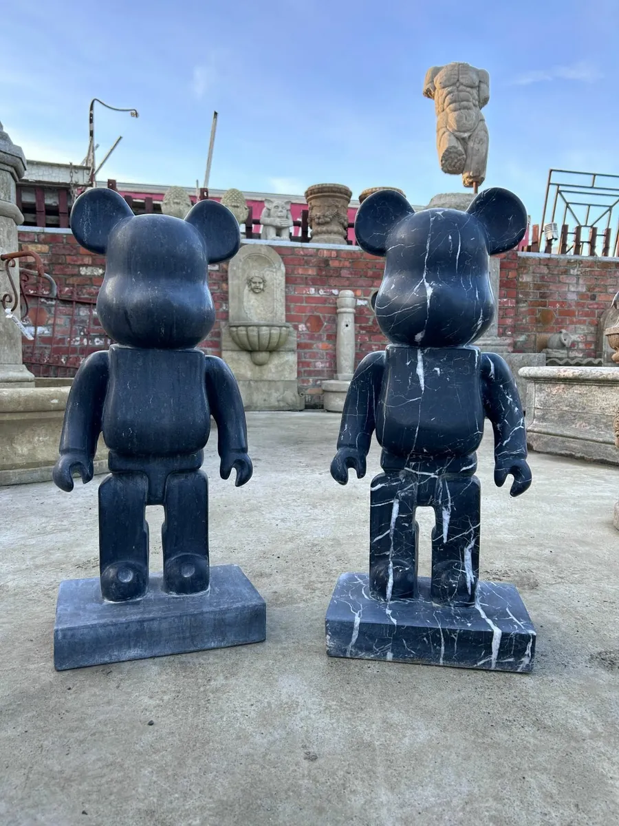 Marble stone Teddy bear sculpture - Image 1