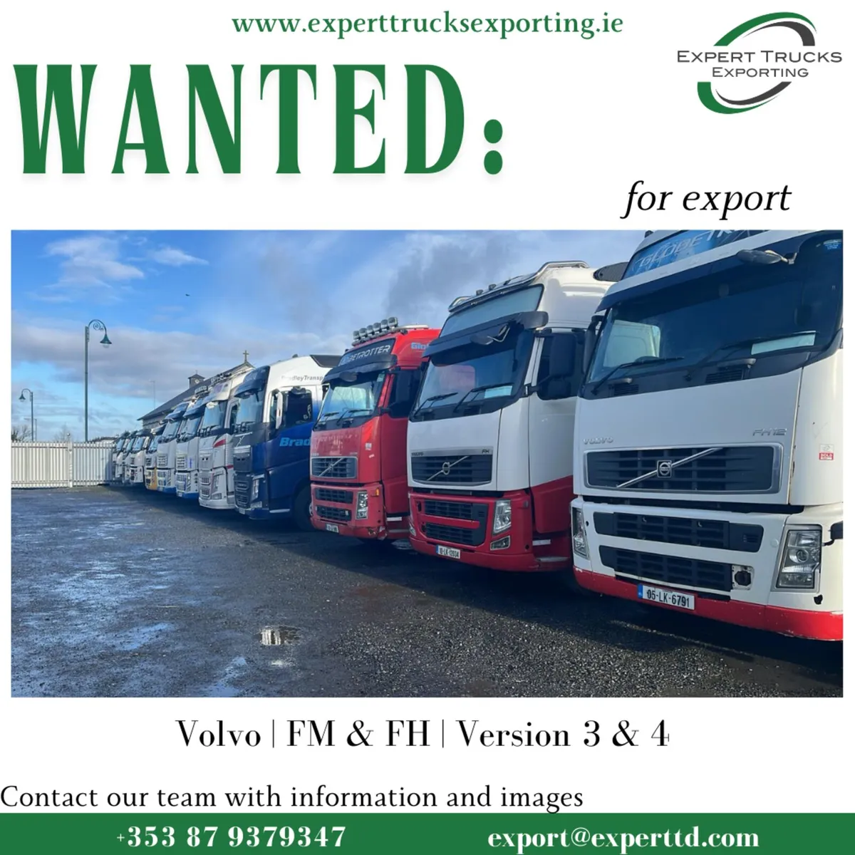WANTED FOR EXPORT | Volvo FM & FH | V3 & V4