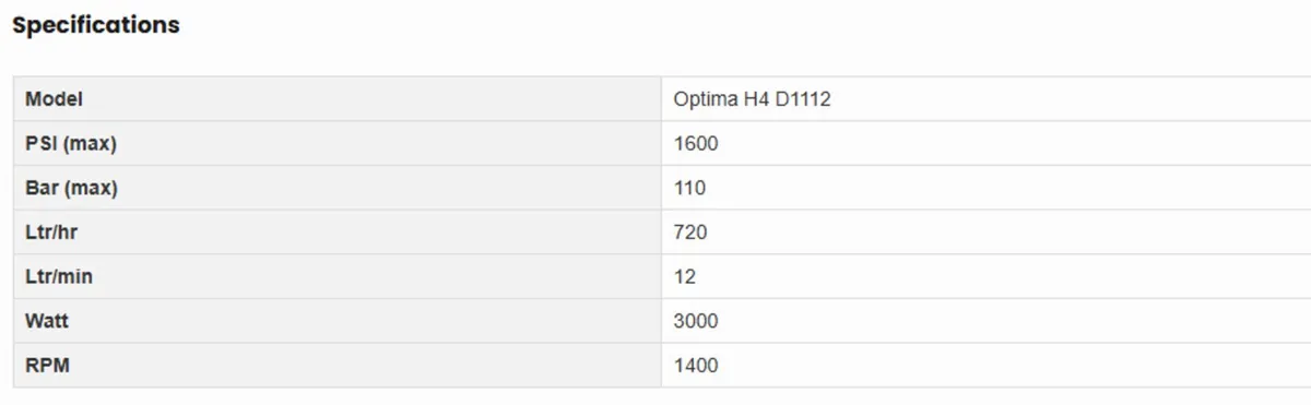 Portotecnica Optima H4 D1112 Hot Pressure Washer - Image 4