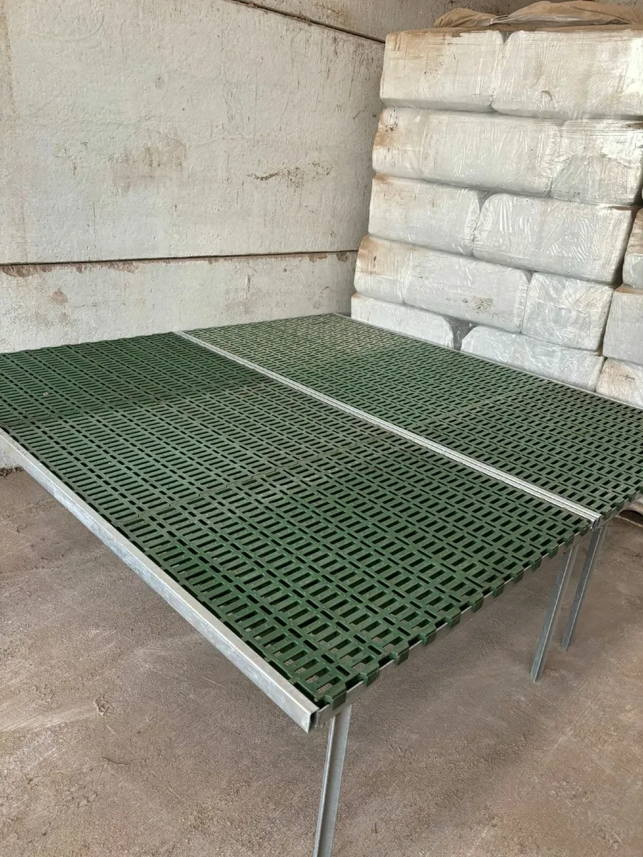 Fully Galvanised Plastic Sheep Slat Stand - Image 4