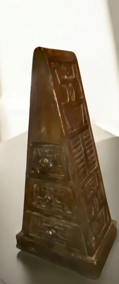 Unique handcarved large pyramid storage box - Image 2