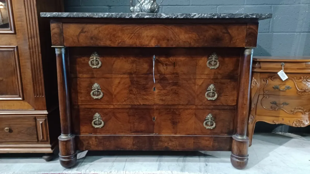 Original French Empire chest of drawers - Image 1