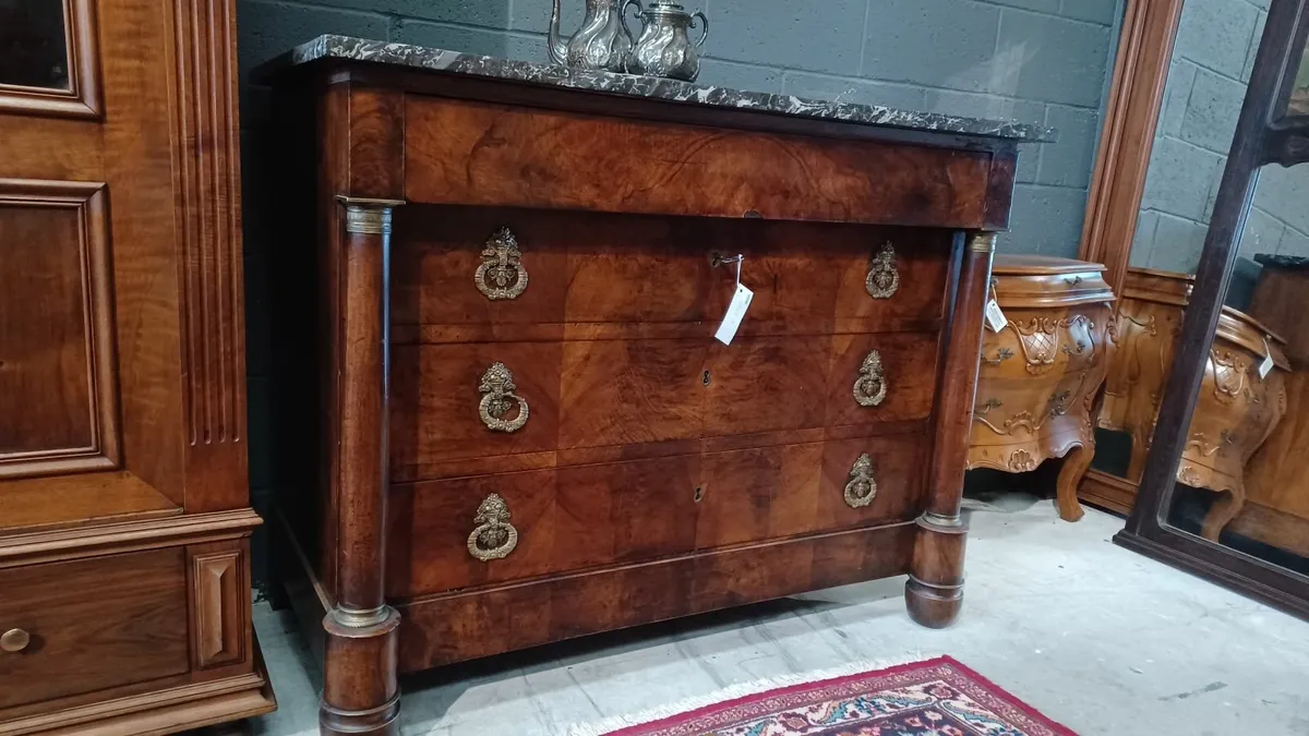 Original French Empire chest of drawers - Image 2